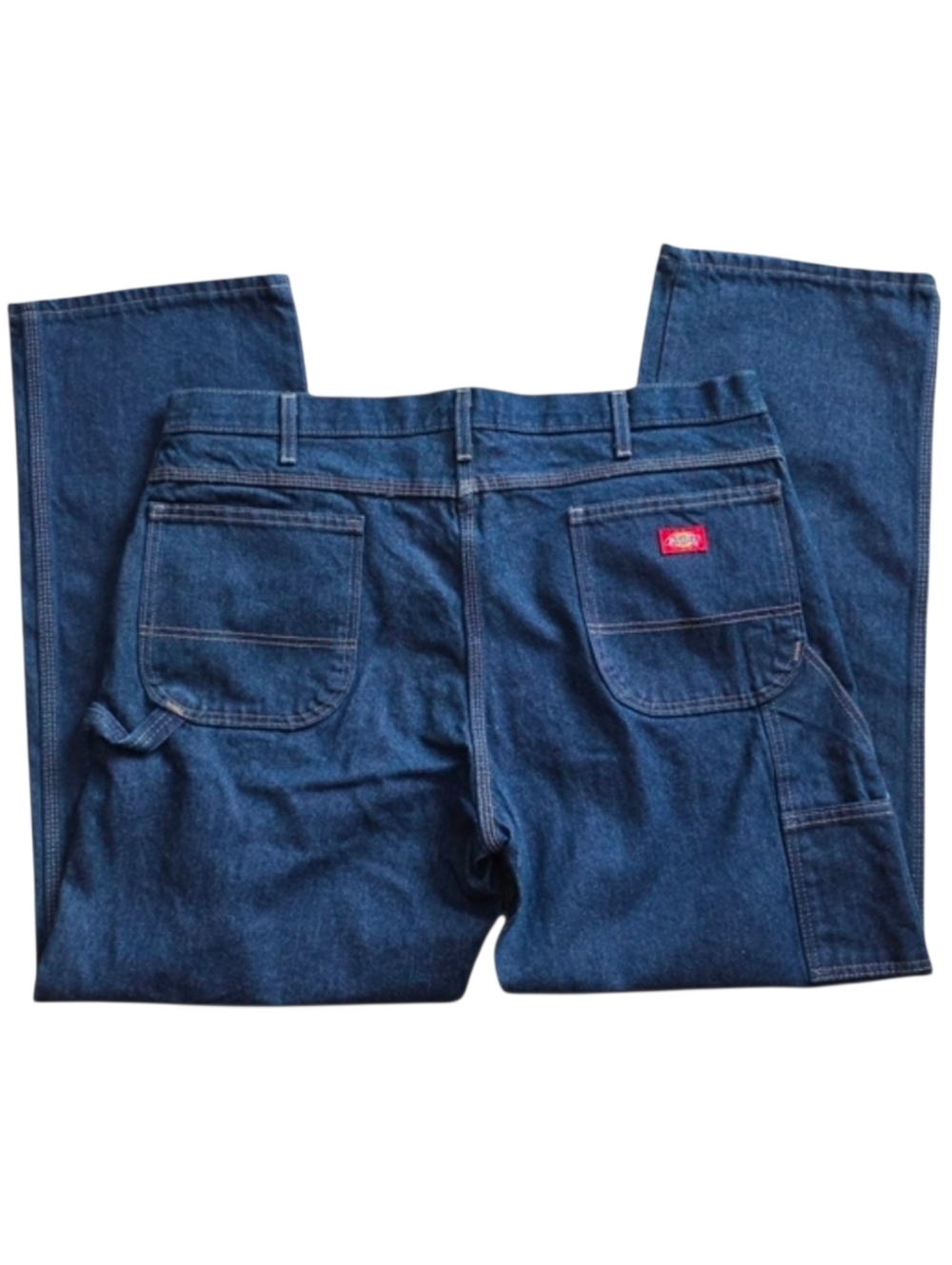 Dickies 40 x 32 Dark Wash Denim Jeans Relaxed Fit Carpenter Work Wear